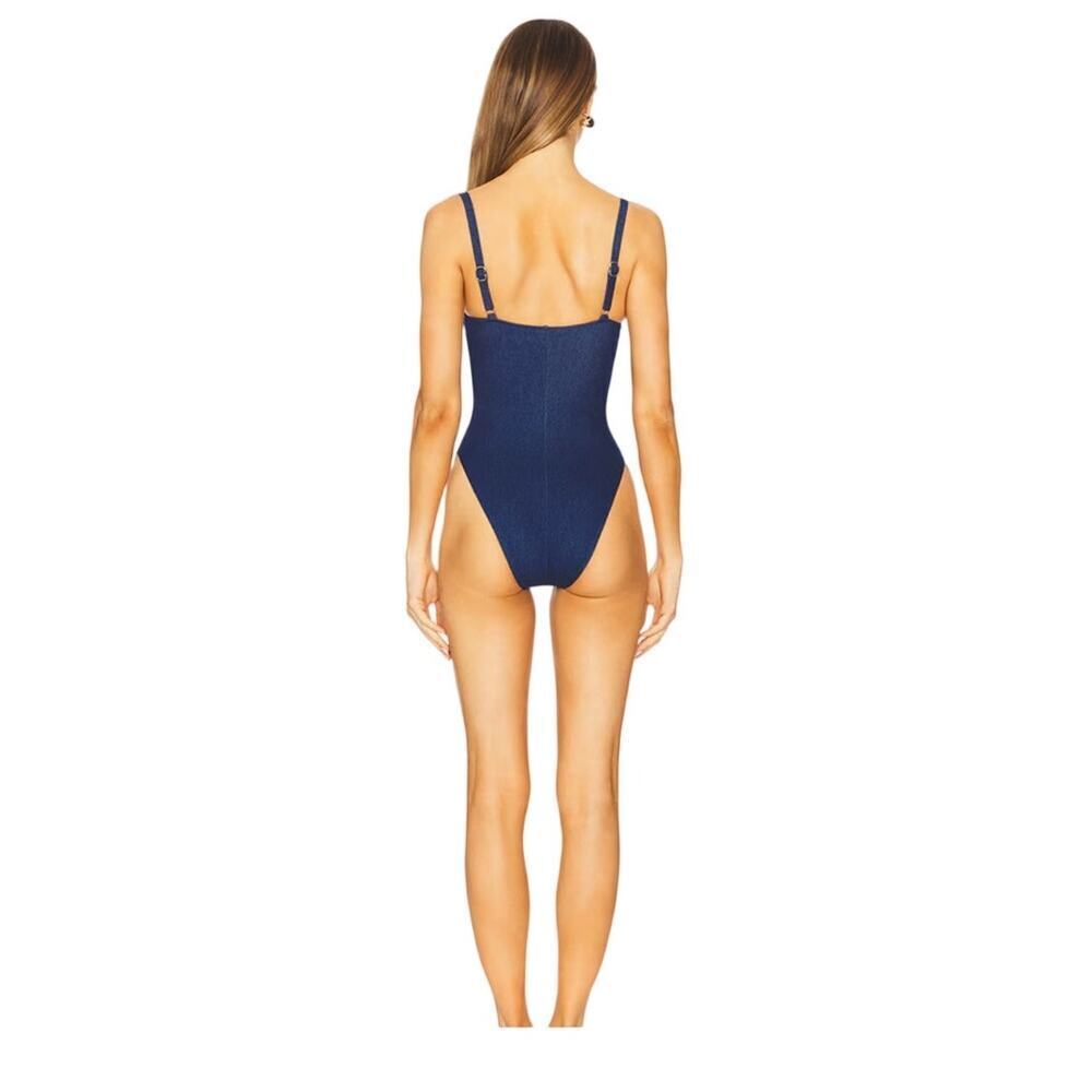 Good American denim blue corset swim suit large - Picture 3 of 14